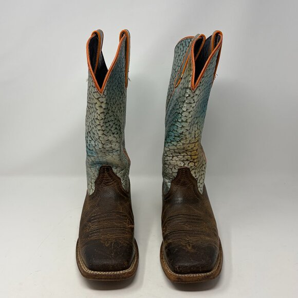 Ariat Gringa Western Boots 7 rainbow fishscale iridescent - Picture 3 of 13